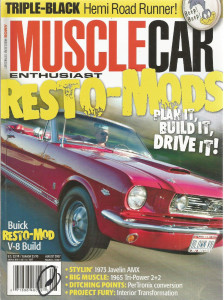 MUSCLECAR ENTHUSIAST 2007 AUG - HEMI RUNNER, 73 AMX, 65 3X2 2+2, NEW VETTE